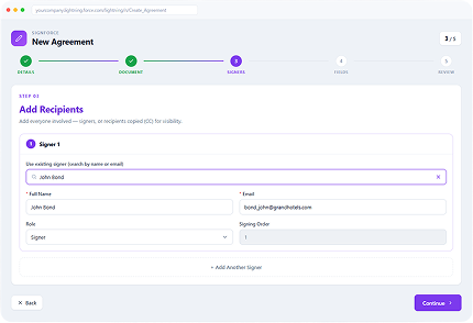 Add Recipients